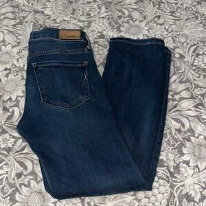 Express Dark Blue Straight Leg Jeans